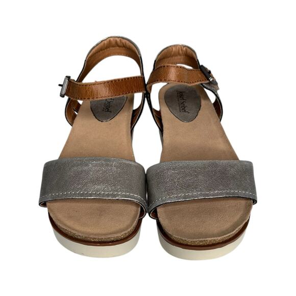 Josef Seibel Clea Platform Sandals - Metallic Silver - Size 36 (US 6.5) - Picture 2 of 10